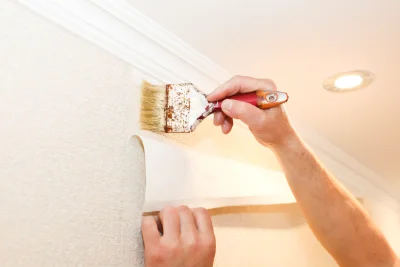 Pose de papier peint à Bellot — revêtements muraux et toiles de verre